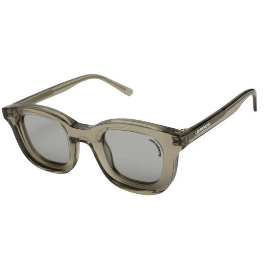 Green old money style sunglasses for men, uper front angle 
