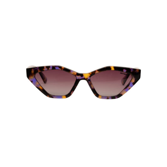 pink-brown rectangle sunglasses for women, front angle 